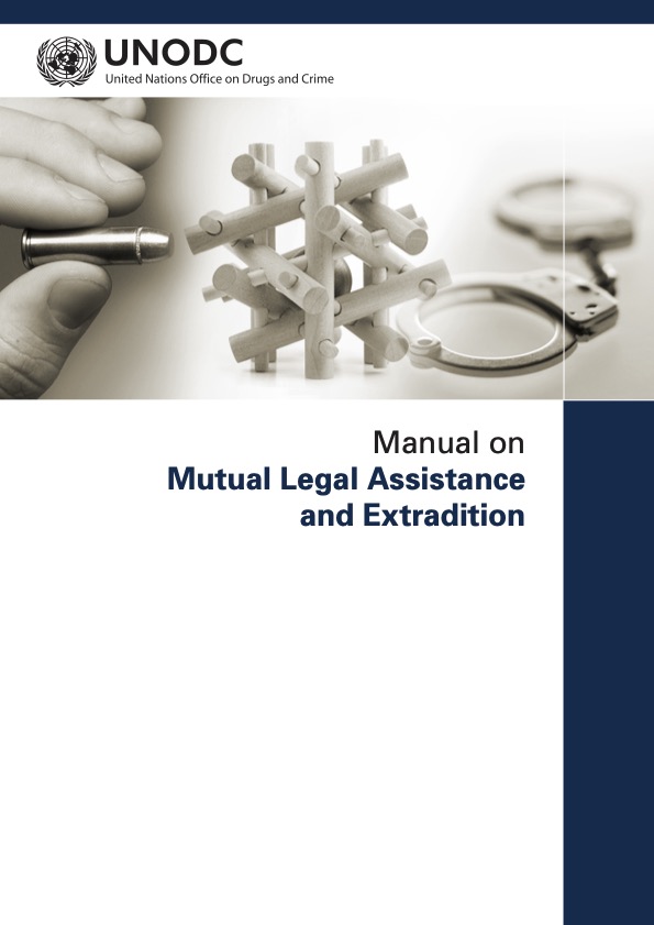 Cover of the publication "Manual on Mutual Legal Assistance and Extradition"